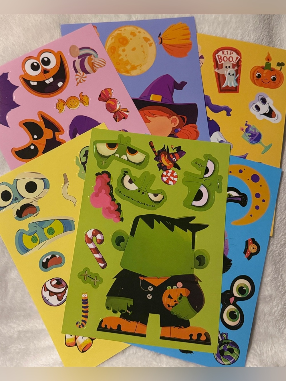 💜 Make Your Own Halloween Face with Stickers
